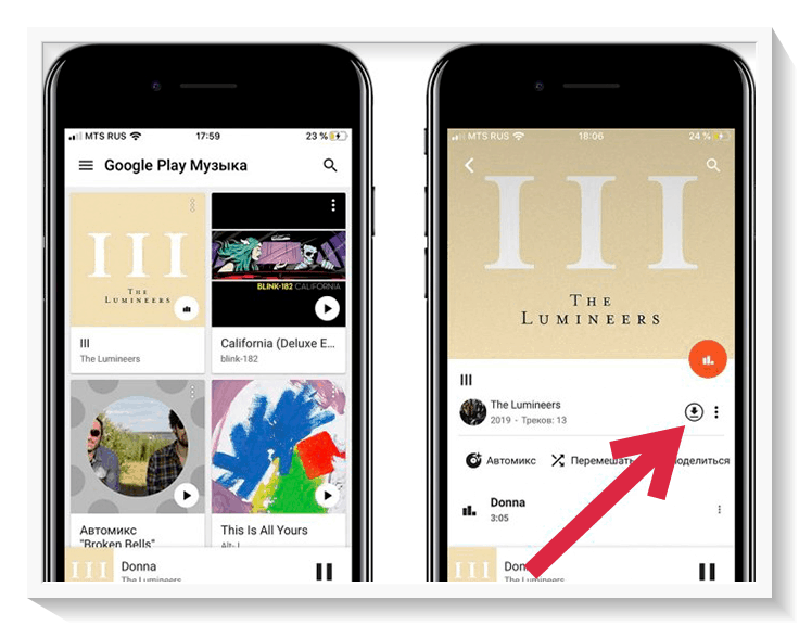 Закачка музыки на айфон